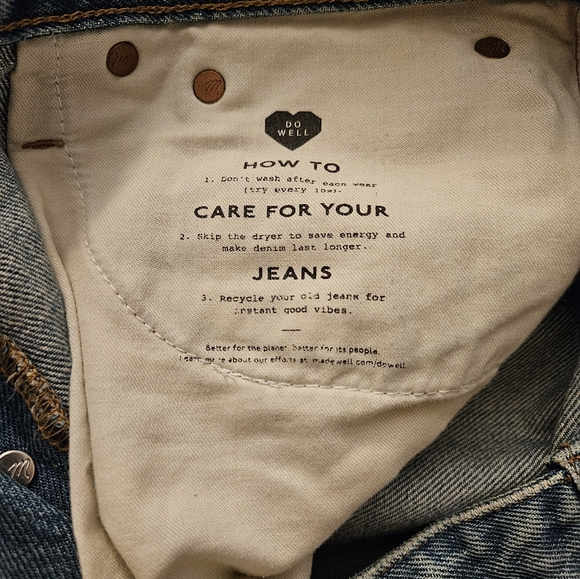 Madewell Relaxed Mid-Length Denim Shorts, Sz. 28 - Picture 11 of 13